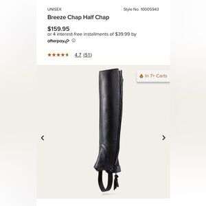 Ariat breeze half chap